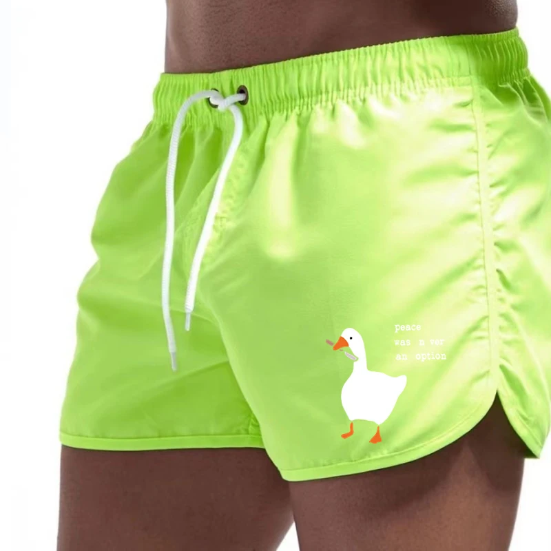 Men'S Fitness Running Shorts Sporty Gym Summer Training Slow Jogging Beach Pants Breathable Comfortable