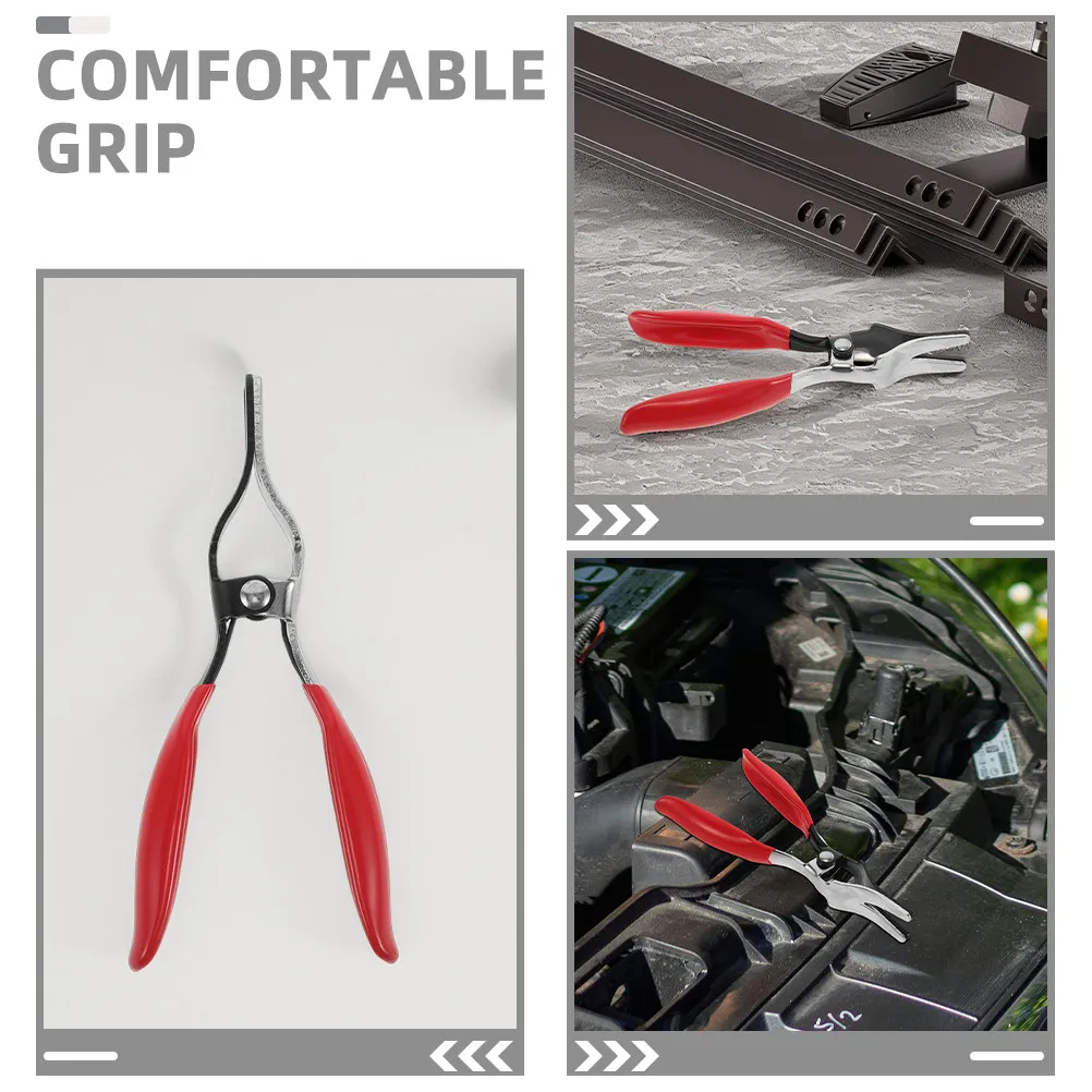 2Pcs Automotive Hose Removal Pliers Set Chrome Tungsten Steel Precision Separator for Fuel Water Vacuum Lines Rapid Disconnect