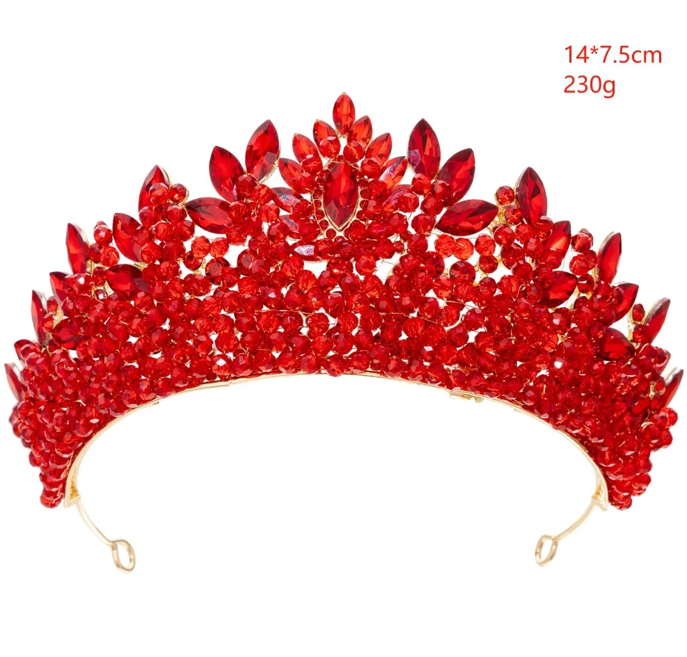 Crystal Princess Crowns For Queen Luxury Bridal Tiara Crown For Women Pageant Wedding Bride Tiara Headpiece Prom Hair Jewelry