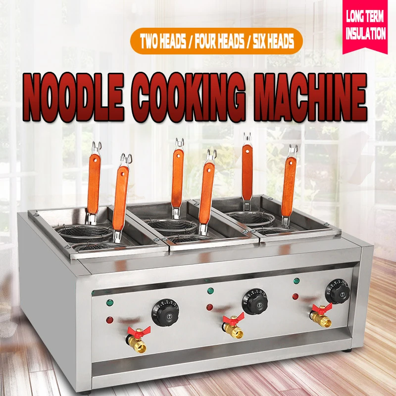 

Pasta Cooker Electric Noodle Boiler 2/4/6-Hole Noodle Stove Stainless Steel Commercial Cooking Noodle Machine 2000W