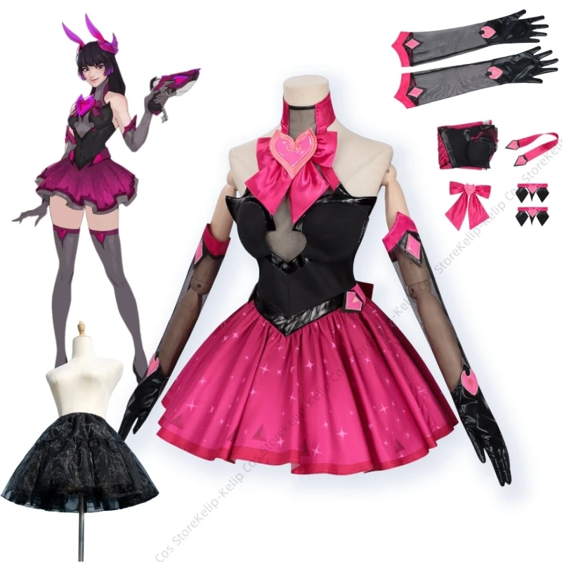 OW Midnight Skin DVa Cosplay Costume Night Ops Tactical Uniform Outfit Sexy Superhero Bodysuit For Adult Women Party Wear