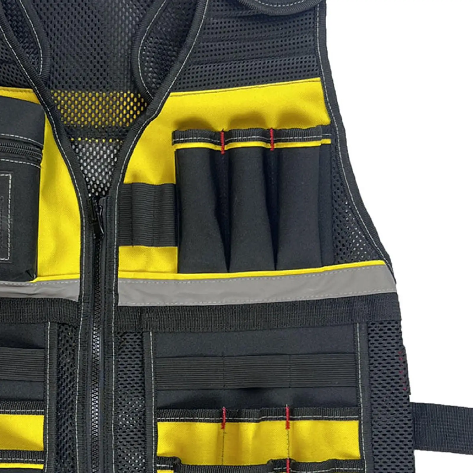 

Multipocket Tool Vest Oxford Cloth Adjustable Work Vest for Electrician with Professional Tool Storage