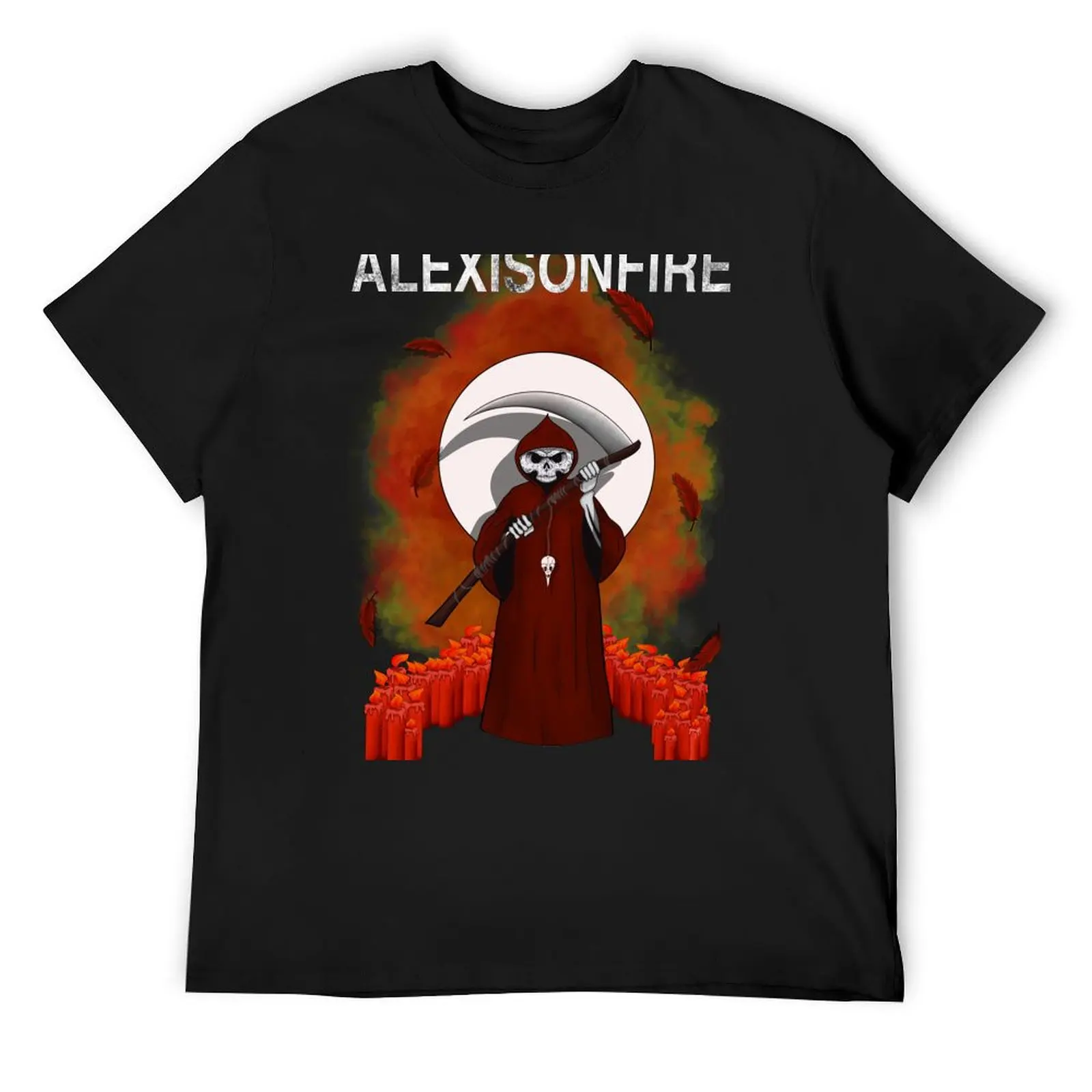 

Alexisonfire skull tee T-Shirt summer clothes man t shirt vintage clothes street wear Short sleeve tee men