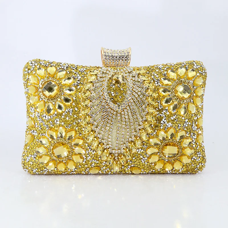 

Сумка для ужина с бриллиантами и подсолнухом, вечерняя сумка-мессенджер со стразами, платье, женский клатч