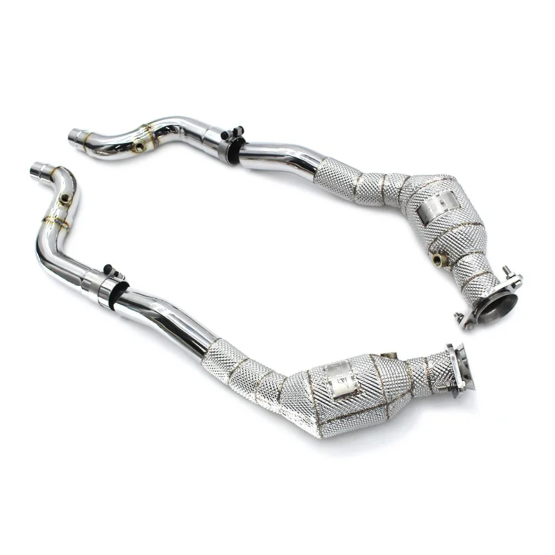 

Head Section High flow Pipes Exhaust Pipes branch downpipe Exhaust Pipe with catalyst For Jaguar F-TYPE 3.0T