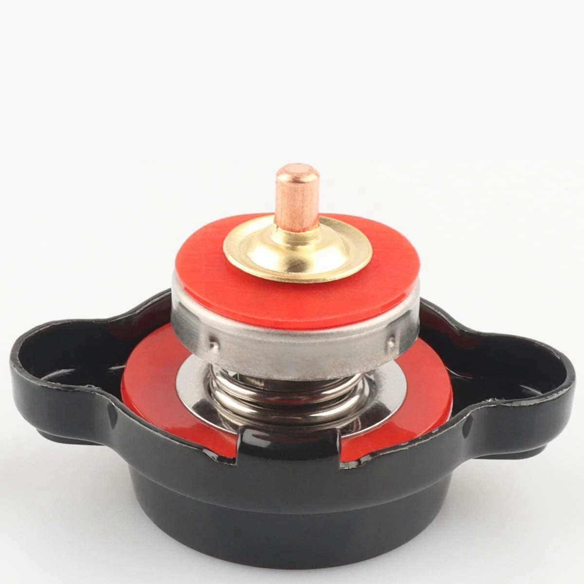 High Pressure Radiator Cap with Temperature Gauge, 1.8 Bar Radiator Cap 25.6Psi for Honda, Kawasaki, Suzuki, Yamaha