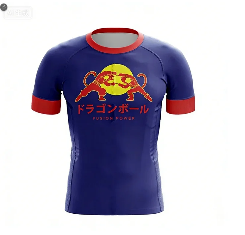 2026 New Bandai Dragon Ball Goku Outline Cycling Jersey Men's Jerseys Are Suitable for Daily and Training Wear Moto Y2k