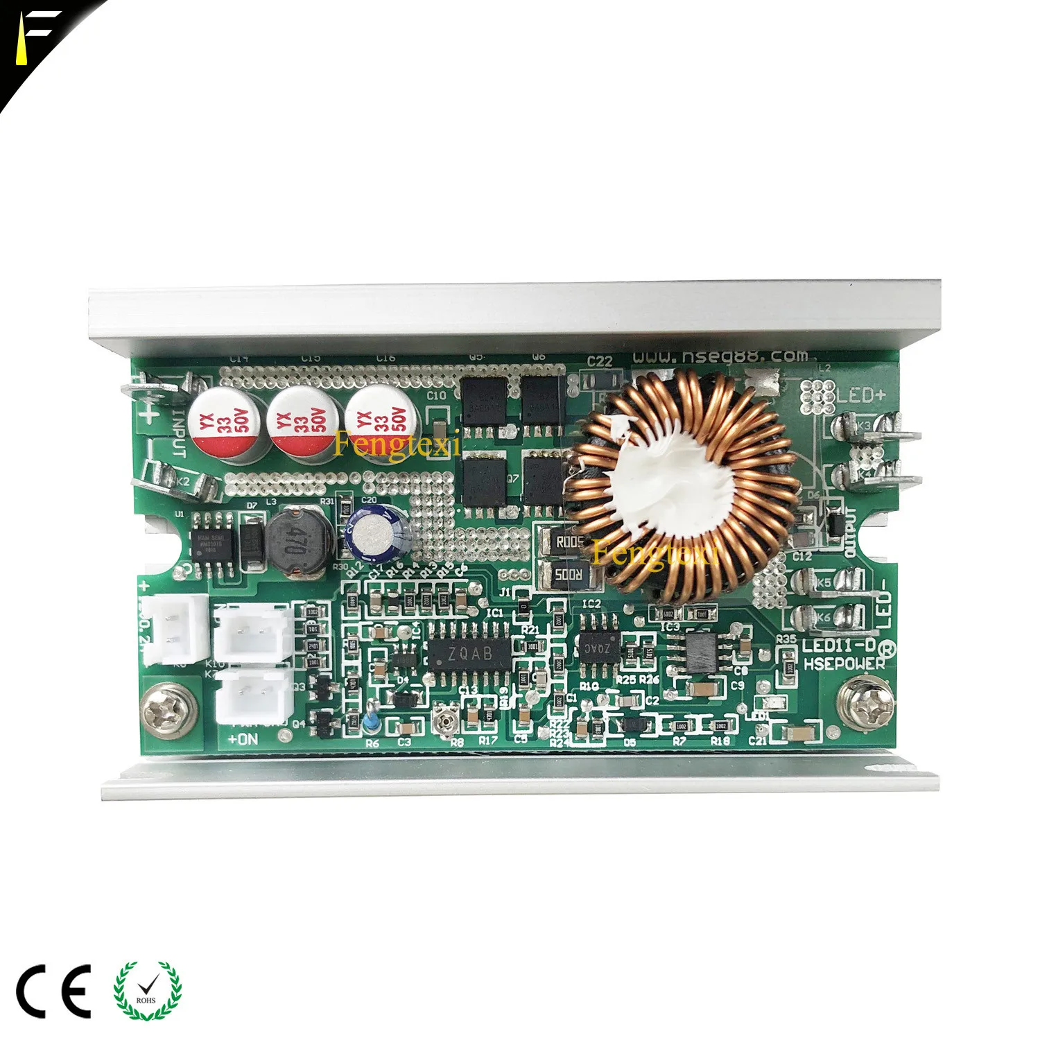 Luz de endoscopio/luz de cabezal móvil 120w150w200w entrada de controlador LED 24VDC salida 14-17VDC 8.5A/12A PWM Placa de accionamiento de corriente constante