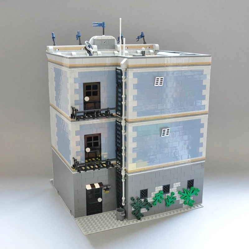 5103 PCS Building Brick Modular Police Station MOC Customize Modular Building Block Creative Design DIY Boys Toy Birthday Gift