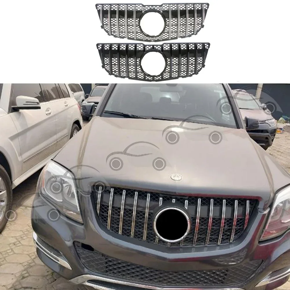 Auto Front Mesh Vent Radiator Grille Fit for Mercedes Benz X204 GLK Class GLK200 GLK260 GLK300 2013 2014 2015