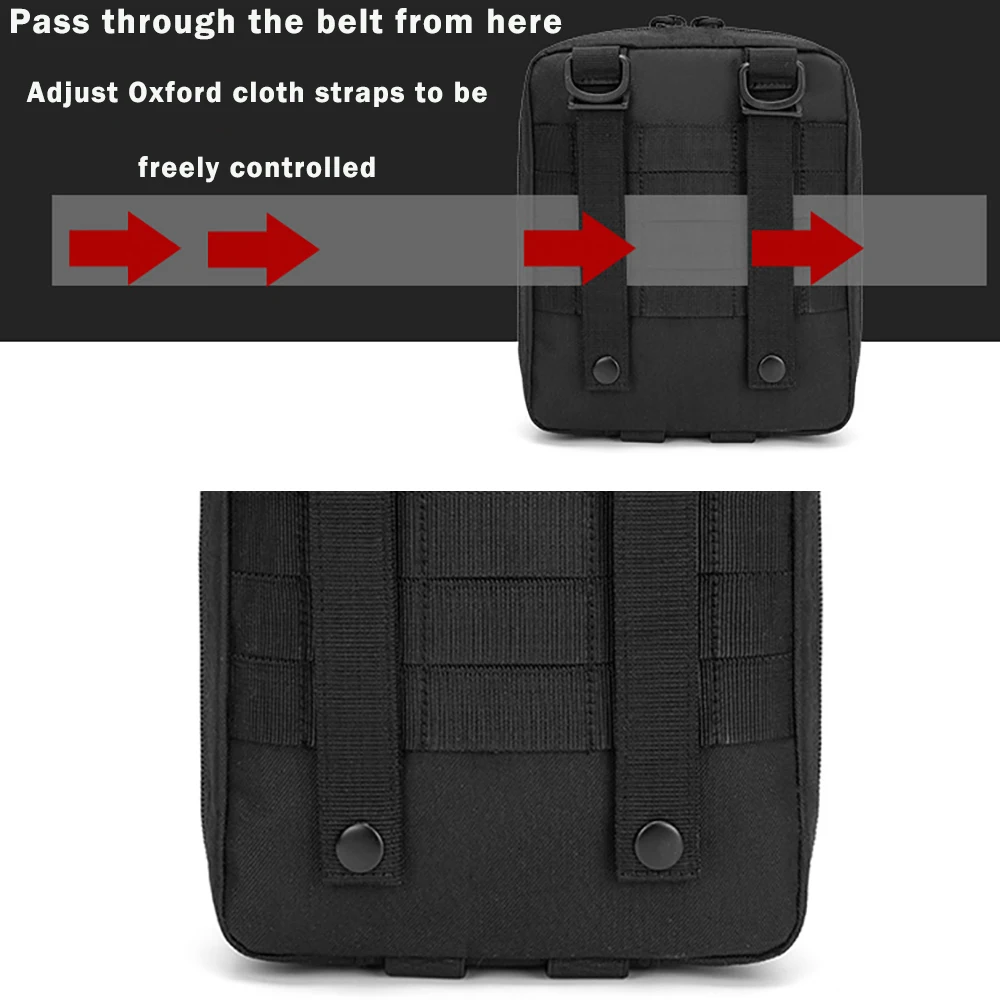 Tactical Molle EDC Pouch Outdoor First Aid Kit Pouch Waist Pack Emergency Utility Tool Pouch Hunting Bag For Camping Hiking view 2