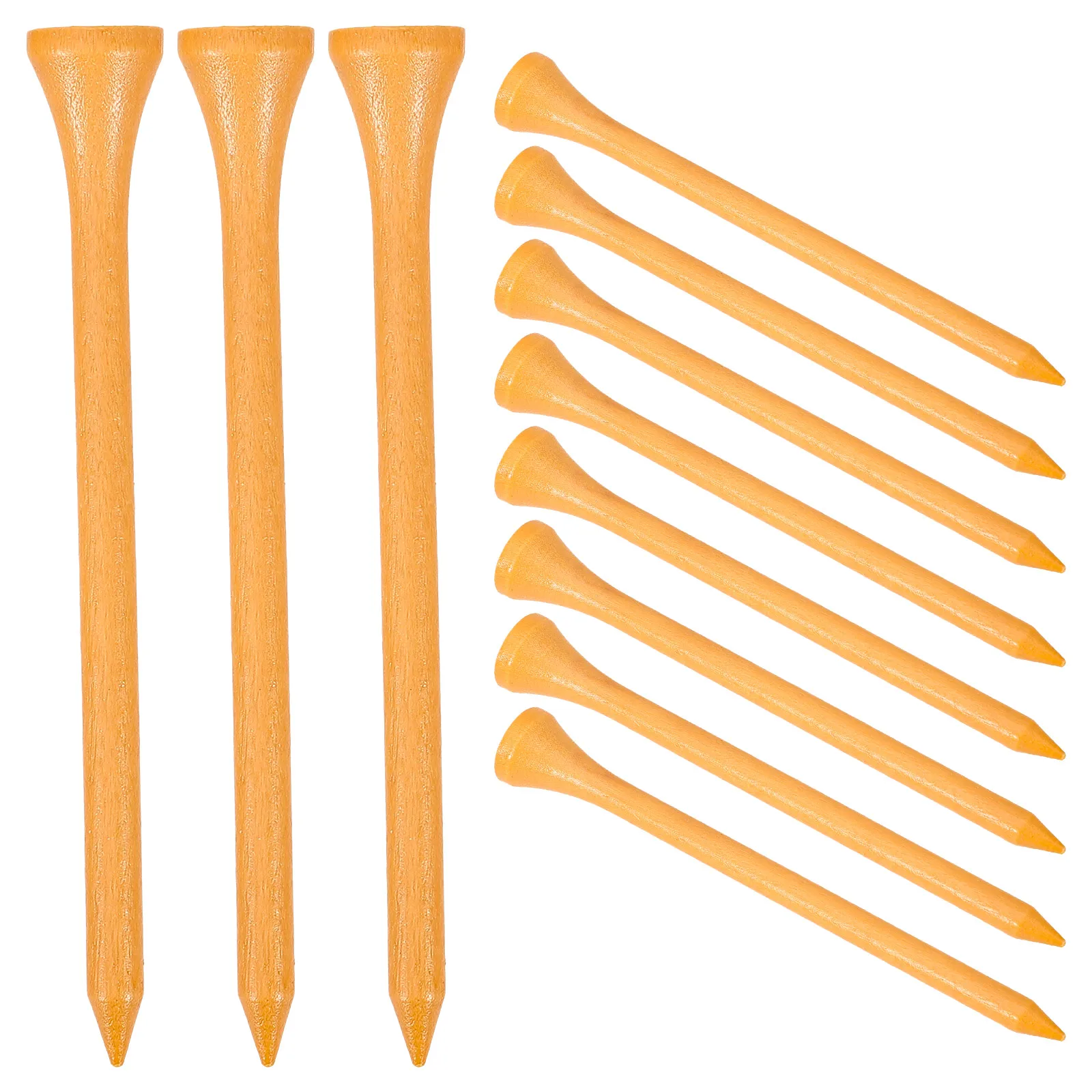 

20pcs Golf Pins Wood Tees Spikes Replaceable Durable Holder Easy Install Bright White Perfect Hold Outdoor Gifts