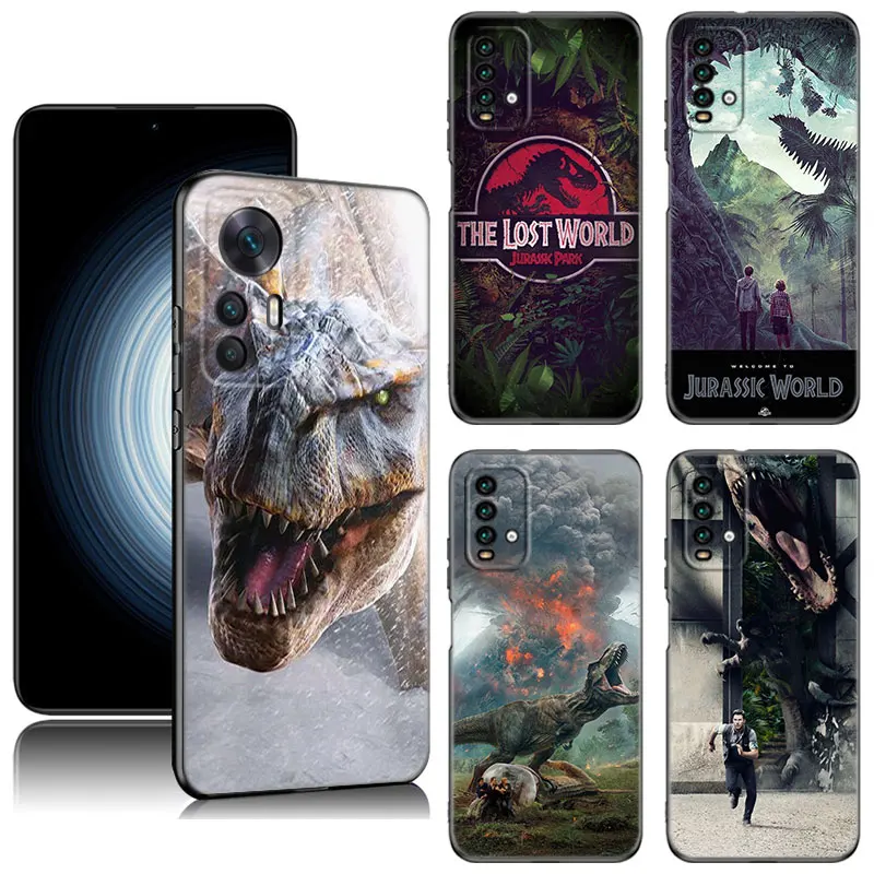 World Jurassic Park Black Phone Case For Xiaomi Redmi 7A 8A 9A 10A 11A 9C 10C 12C 13C 11 Prime A1 A2 Plus 12 4G Note 9T 12R