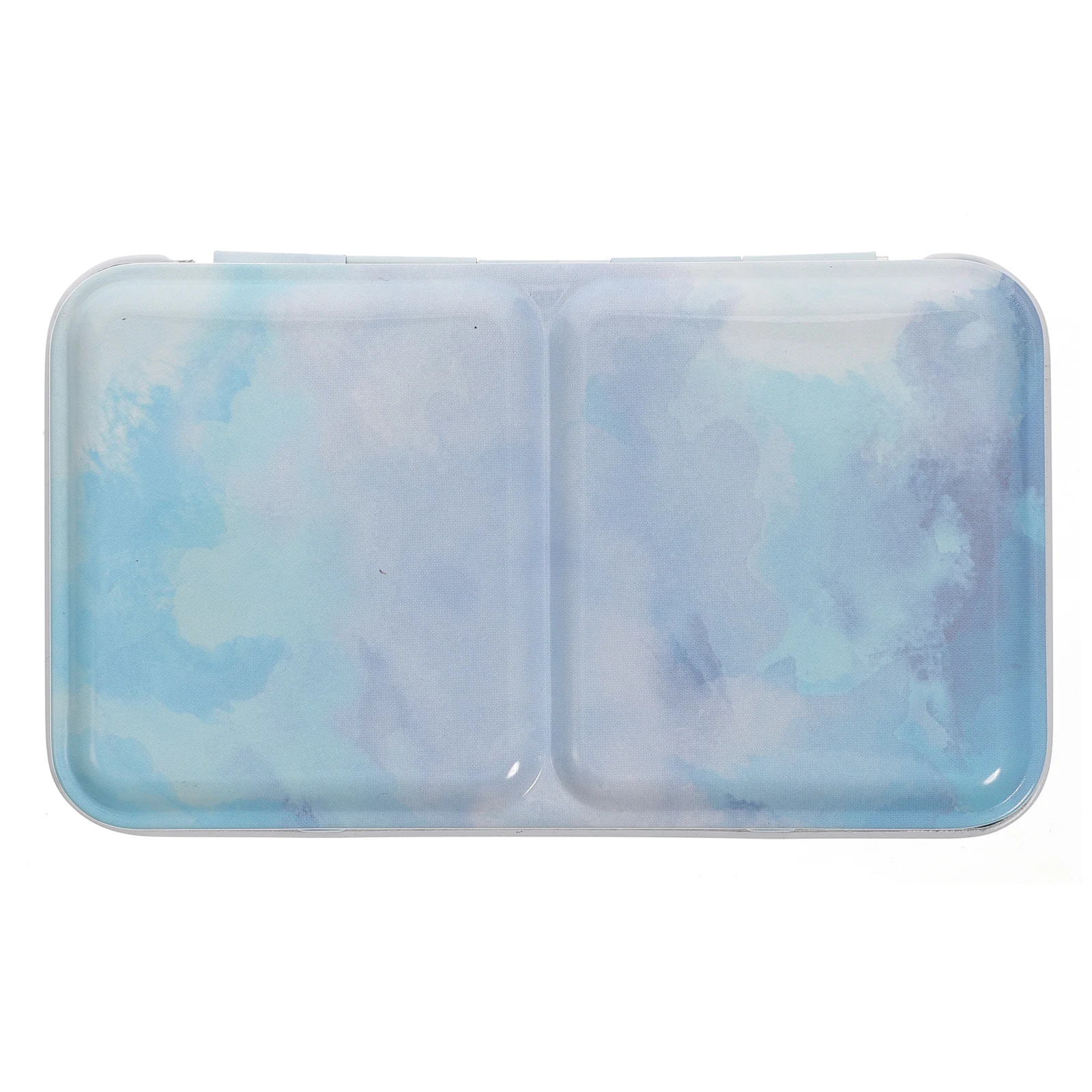 

Watercolor Iron Box Empty Paint Case 12 Compartments Mixing Tray Palette for Artist Student Travel Supplies Pigment Storage