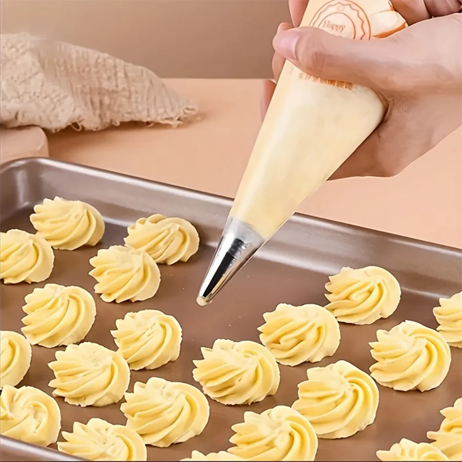 Easy Squeeze Piping Bags 100 Pcs, Non-Stick & Leak Proof. 27cm, for Home Baking, Smooth - Image 5