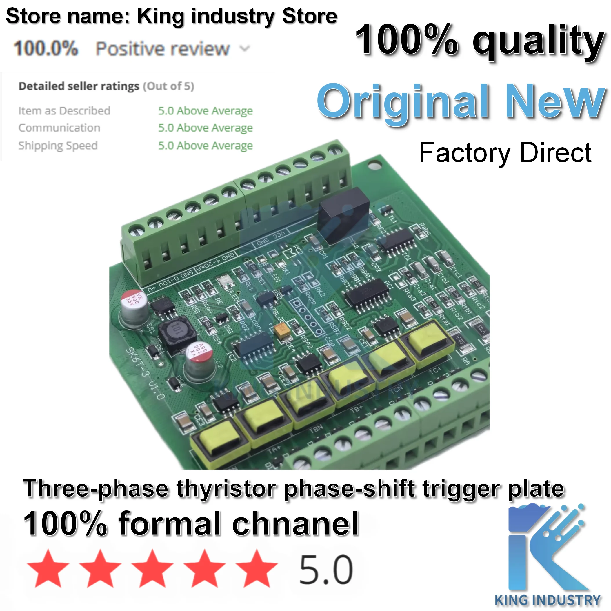 （1PCS）100% NEW Three-phase phase-shift trigger board, thyristor regulator