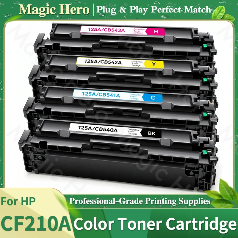 CF210A CB540A CB541A CB542A CB543A Compatible Toner Cartridge For HP Color Laserjet CP1215 CP1312 CP1415 CP1515N CP1521 Printer