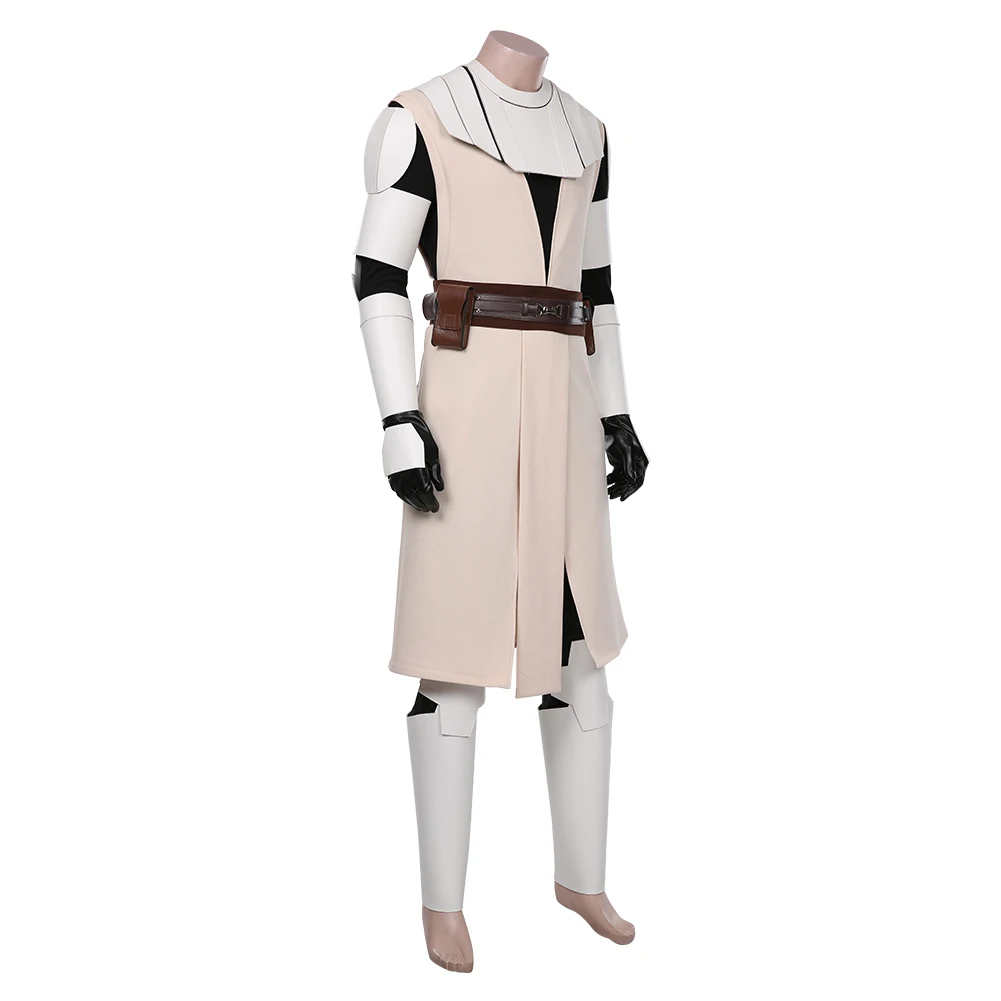 Costume de Cosplay Obi Wan Kenobi pour Homme, Manteau Coupe-vent, Pantalon, Tenue Fantaisie, Halloween, Carnaval, ix, Déguisement