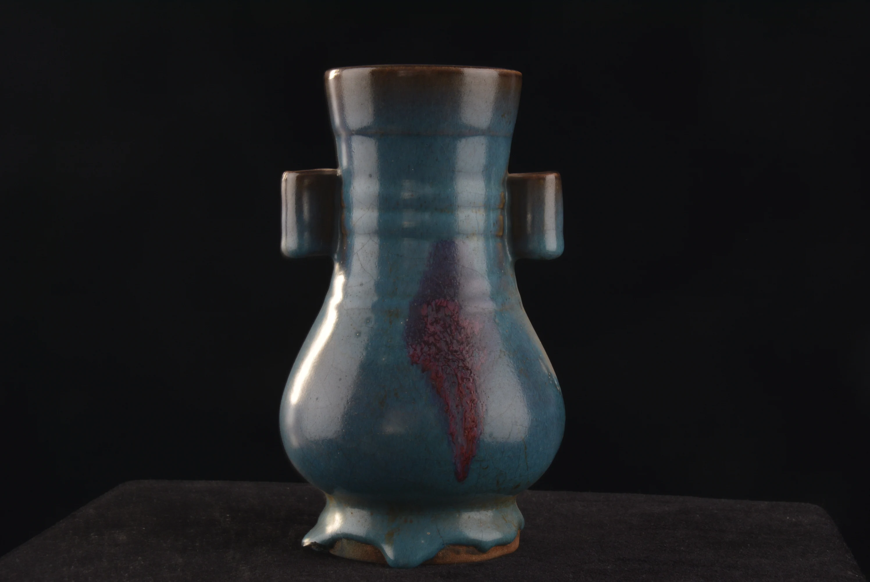 

Antique SongDynasty porcelain vase,Clouds red glazed porcelain bottle,Hand-painted crafts,Collection&Adornment,Free shipping
