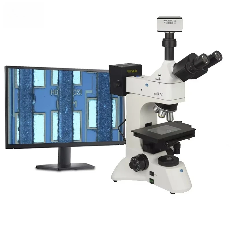 60 Megapixel USB3.0 Digital Trinocular Metallographic Metallurgical Optical Polarizing Analysis Microscope with Camera 6000x