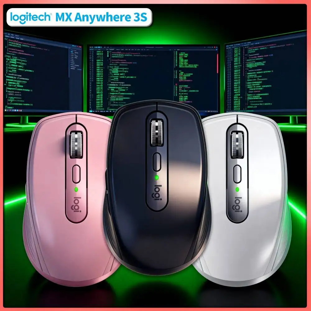 Precision MX Anywhere 3S - 8K DPI, MagSpeed Scroll, Ergonomic, Suitable for Jewelry Packaging Design & Studio Work