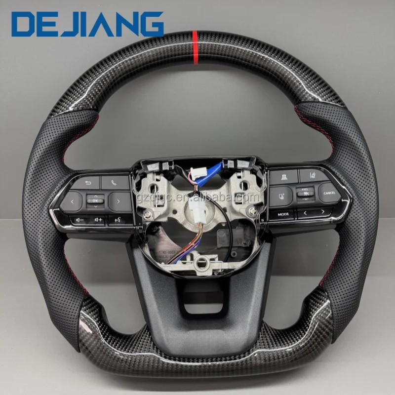 

Carbon Fiber Steering Wheel for Toyota Alphard20 30 Camry Hilux LC250 LC300 GR Land Cruiser Prado Fortuner Without airbags