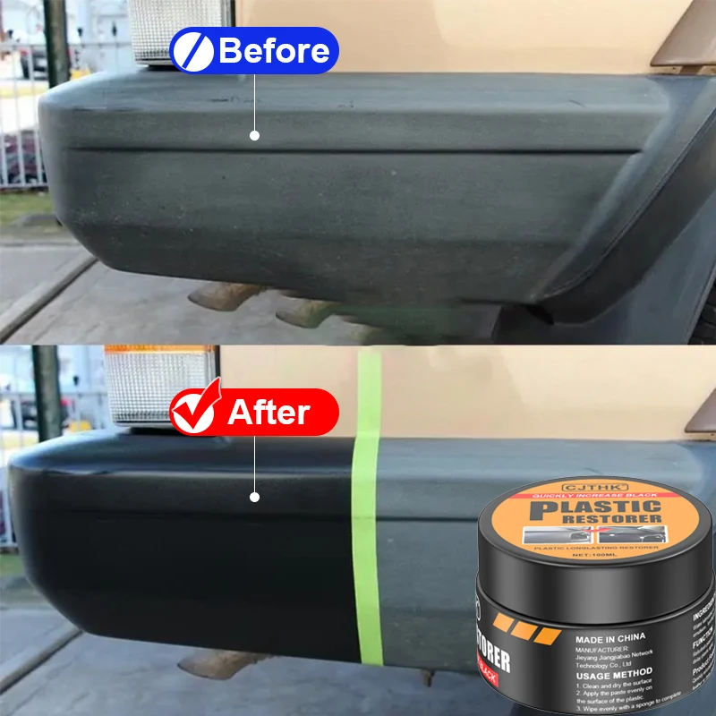 Restaurador de plástico para coche, productos de limpieza de coche con brillo negro, restauración de cuero y plástico, renovador de revestimiento de reparación y pulido automático