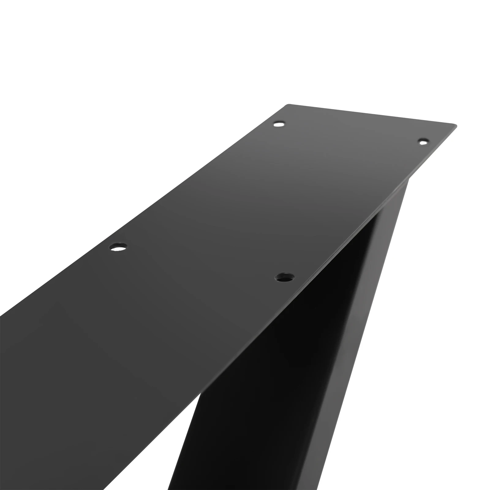 2 Stück X-förmige schwarze 16-Zoll-Vierkantrohr-Möbelbeine, moderne Metall-Couchtischbeine, industrielle, robuste Metall-Schreibtischbeine – Detail 19