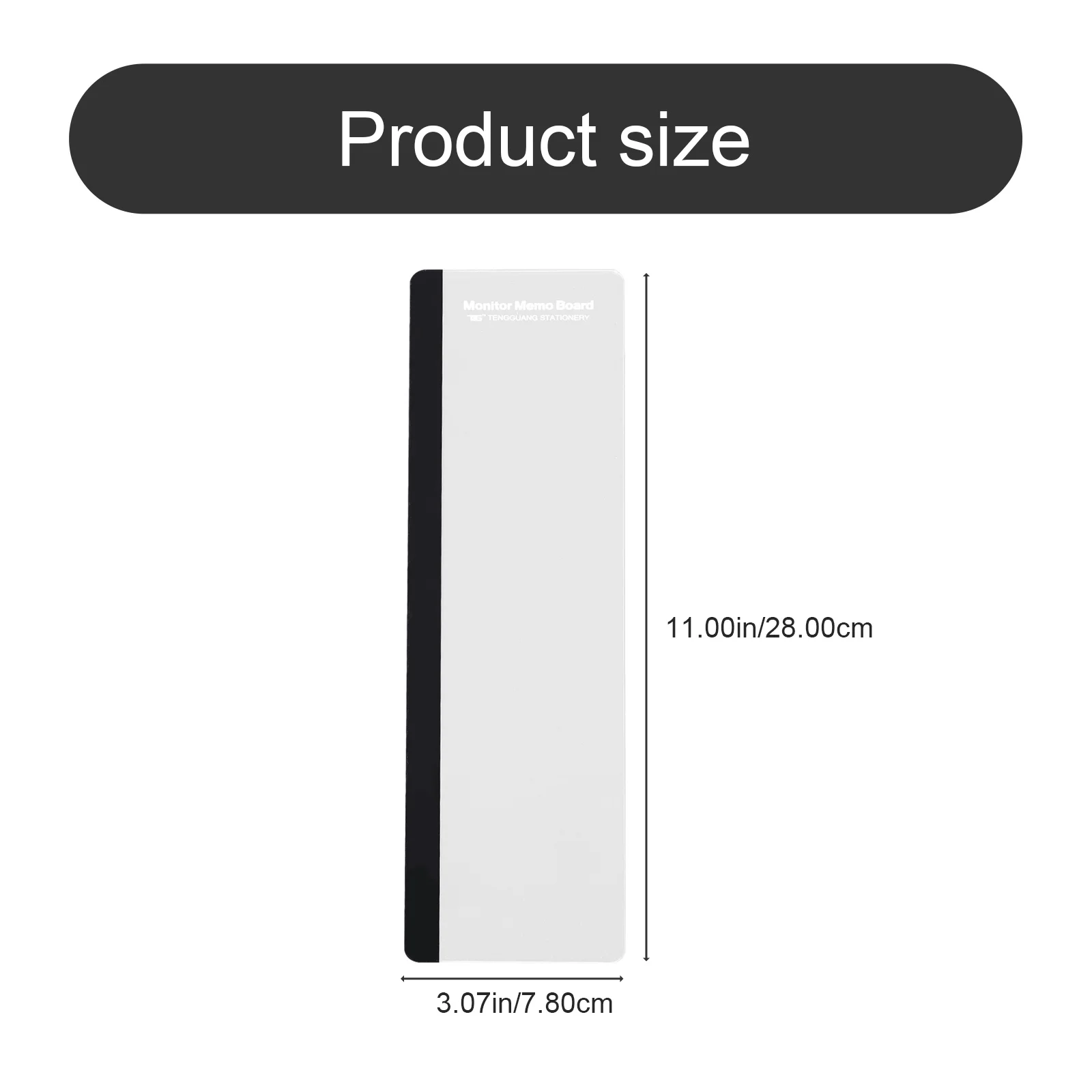 Transparente Acryl Memo Board Rechte Seite Monitor Panel Büro Gadget Nachricht Erinnerung Halter Desktop Telefon Organizer
