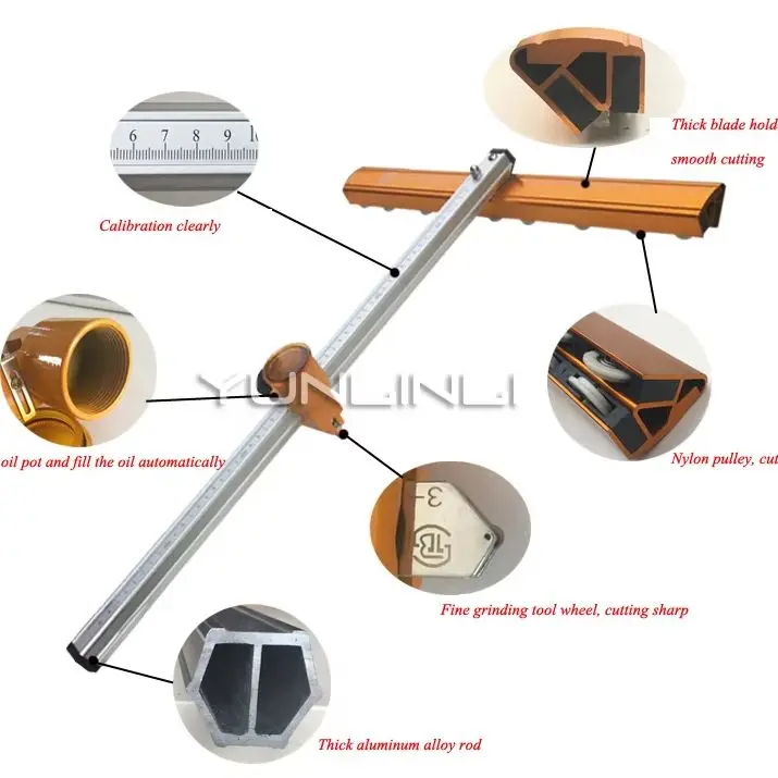 

2026 Нож для нажимного стекла Т-типа, жирная тяжелая режущая головка, толстый стеклянный роликовый нож, нож для резки плитки, режущая головка T-XING