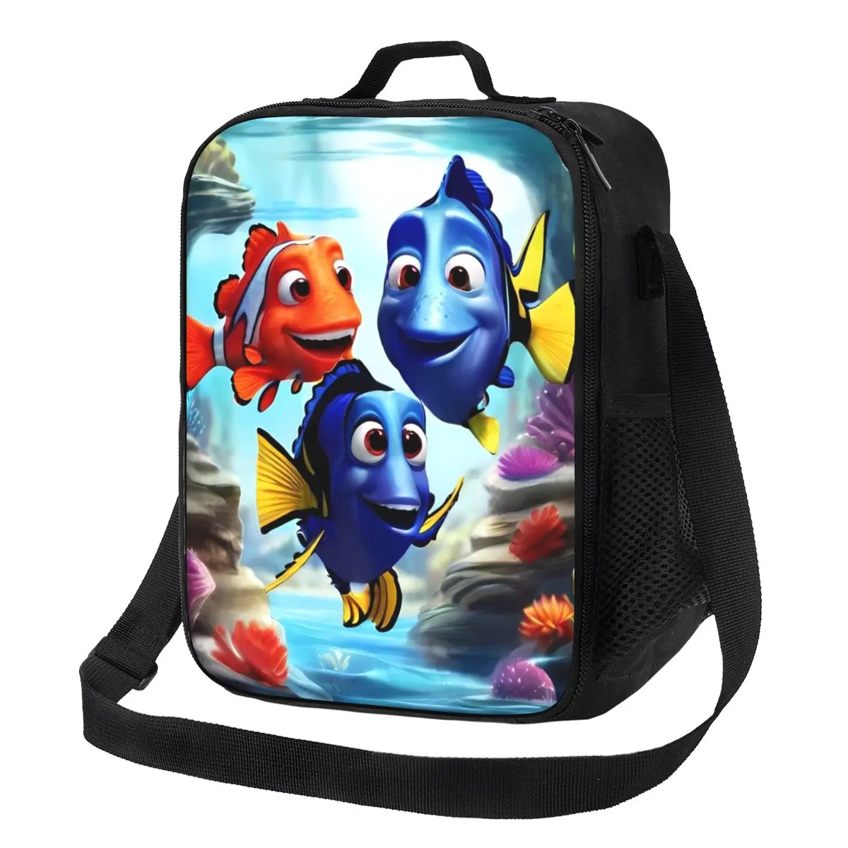 

Custom Findings Anime Nemos Cartoon Insulated Lunch Bag for Work School Portable Thermal Cooler Bento Box Women Men