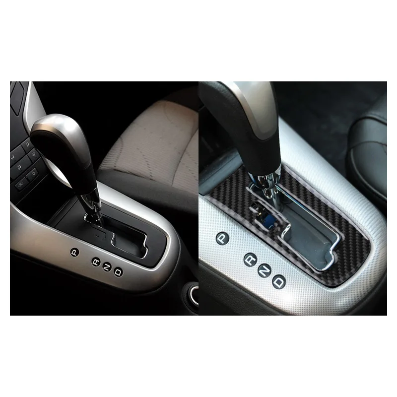

For 09-15 Chevrolet Cruze Carbon Fiber Gear Panel Decoration Sticker Car Interior Modification Accessories