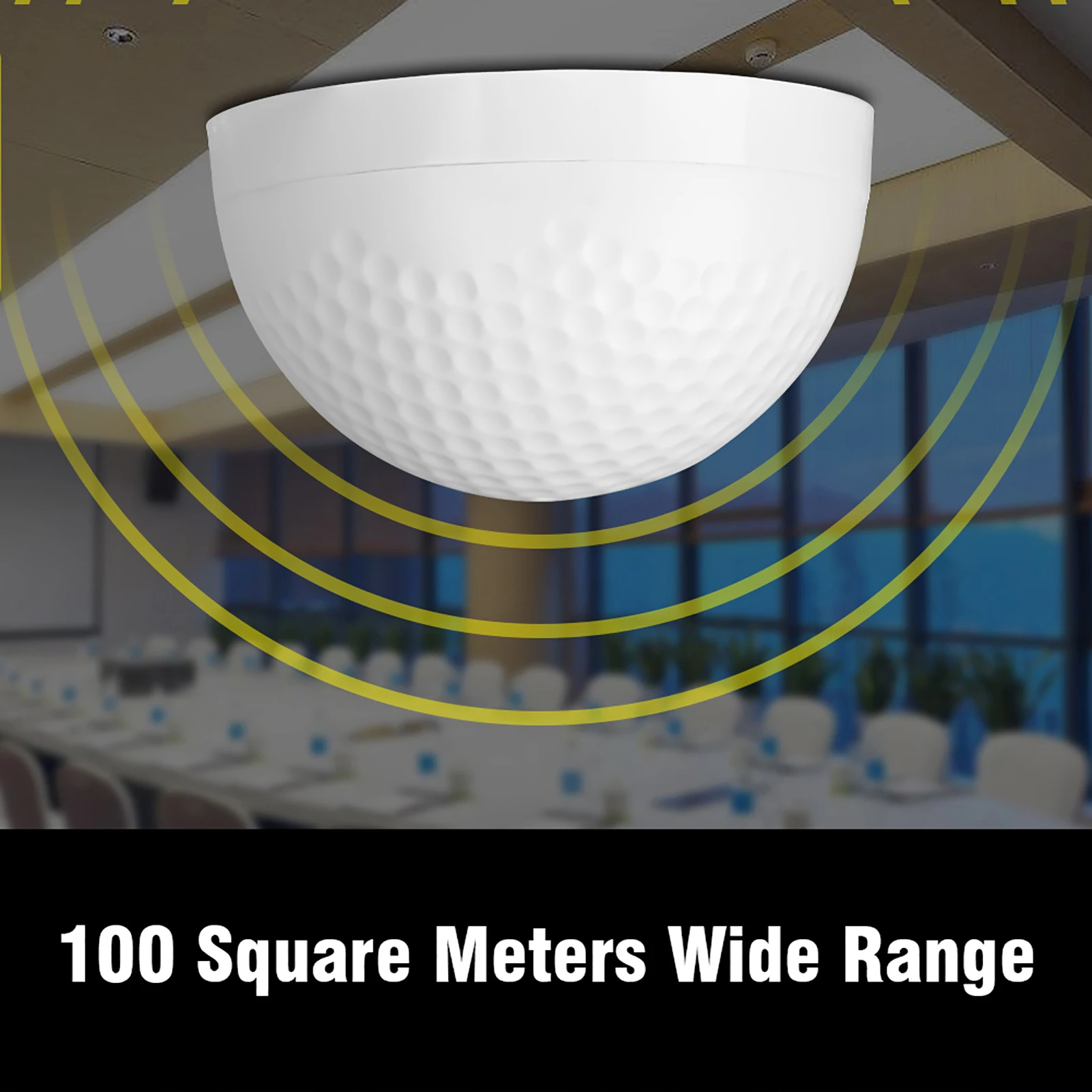 HiFi Audio Sound Monitoring Pickup Microphone Head 5-150m2 Wide Range Mini CCTV Security Microphone for Home Surveillance