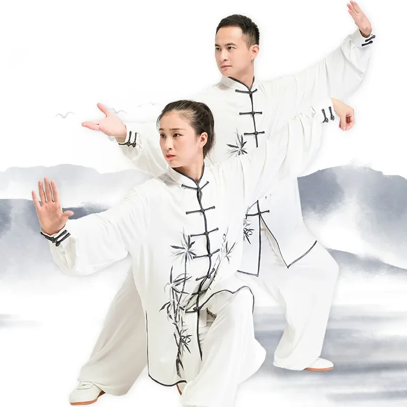 

Women's Tai Chi Clothing Long Sleeve Martial Arts Wear Wing Chun Kung Fu Uniforms Men Tang Suit Outdoor Walking Morning Sprots