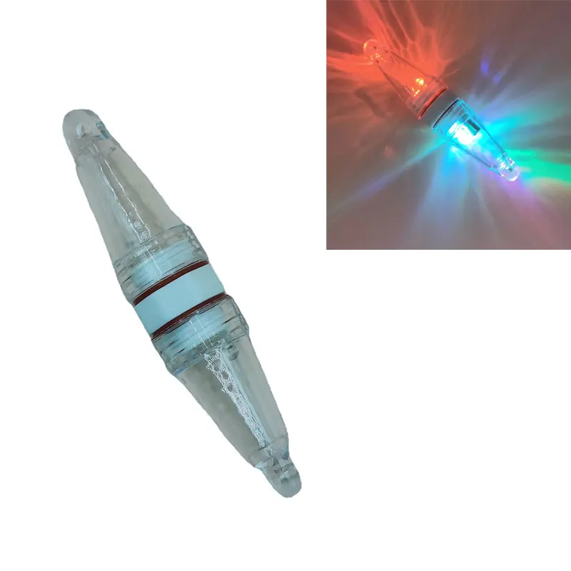 New Colorful Underwater Fish Light LED Deep Water Lure Fish Light Dual Light Source with Two Ends Emitting