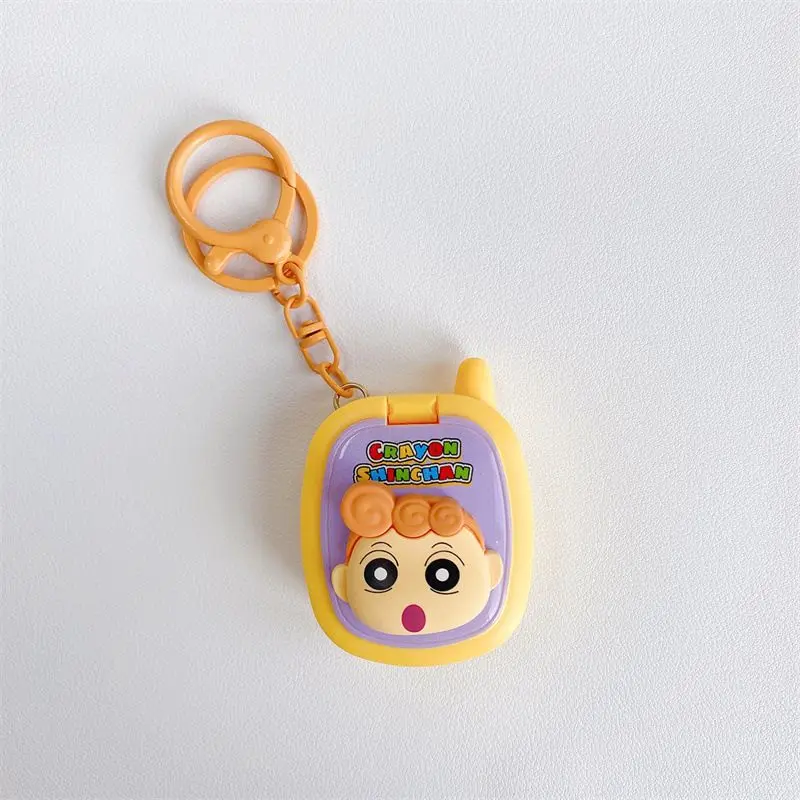 New Crayon Shin-chan anime peripheral cartoon cute game console keychain schoolbag backpack high-value pendant gift wholesale view 5