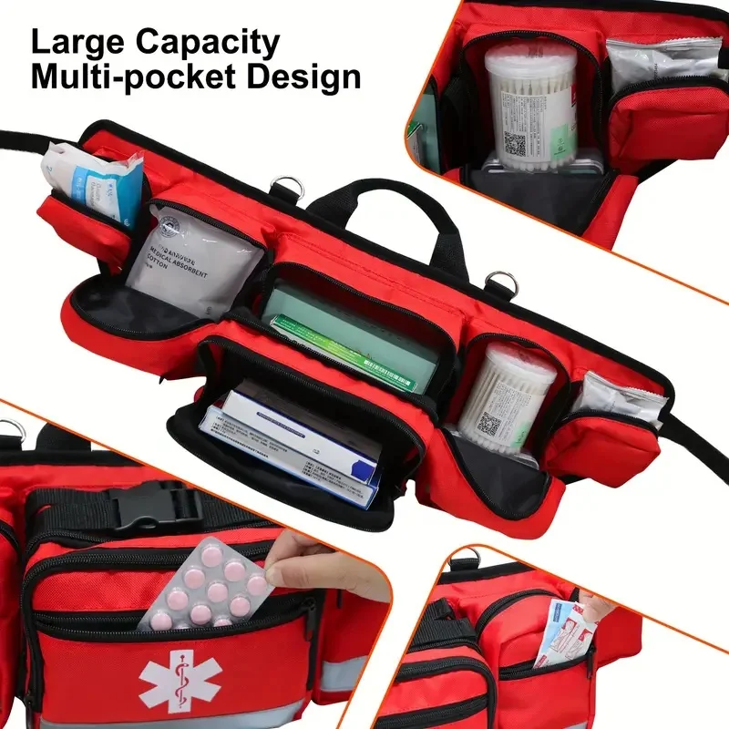 Disaster Relief Bag First Aid Kit Emergency Rescue Backpack/Waist Bag Large Capacity Classified Storage Survival Kits Bag