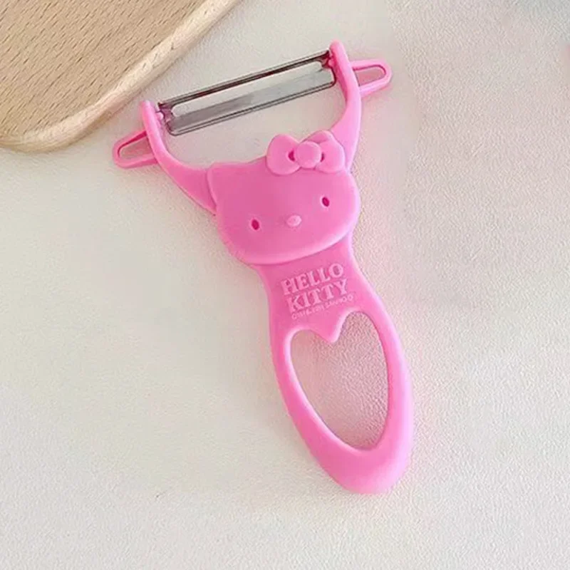 Sanrio Hello Kitty Peeler Miniso Anime Cartoon Cute KT Cat Kitchen Supplies Multifunctional Peeler Girl&Child Holiday Gifts