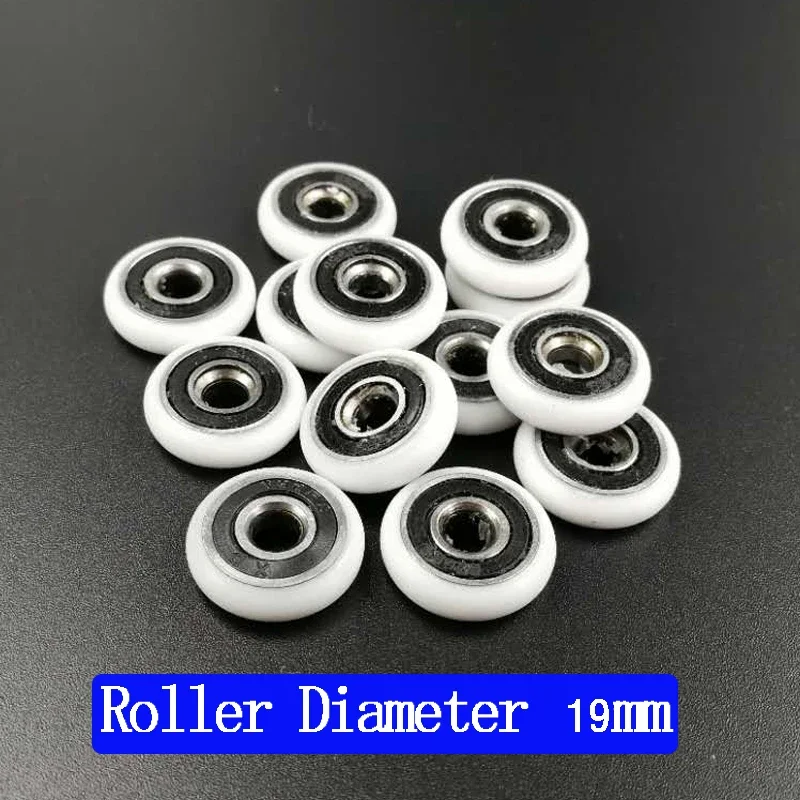 Free Shipping bathroom door runner sliding shower door roller.outside diameter 19mm/20mm/22mm/23mm/25mm/27mm bearing bore 5mm.