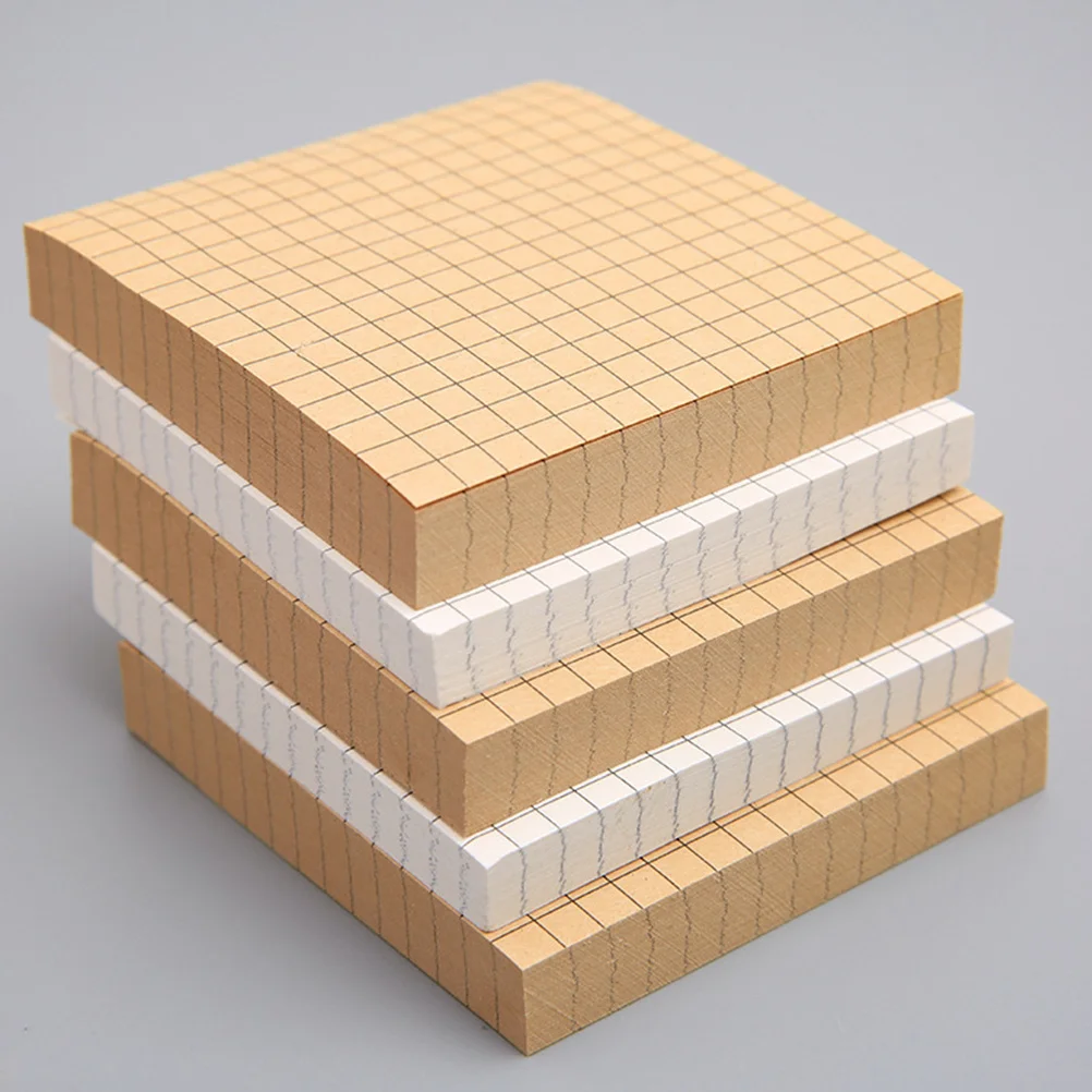 6Pcs Multipurpose Sticky Memo Pads for Office Home Shops Smooth Writing Reusable and Practical Gift Choice Memo Pads