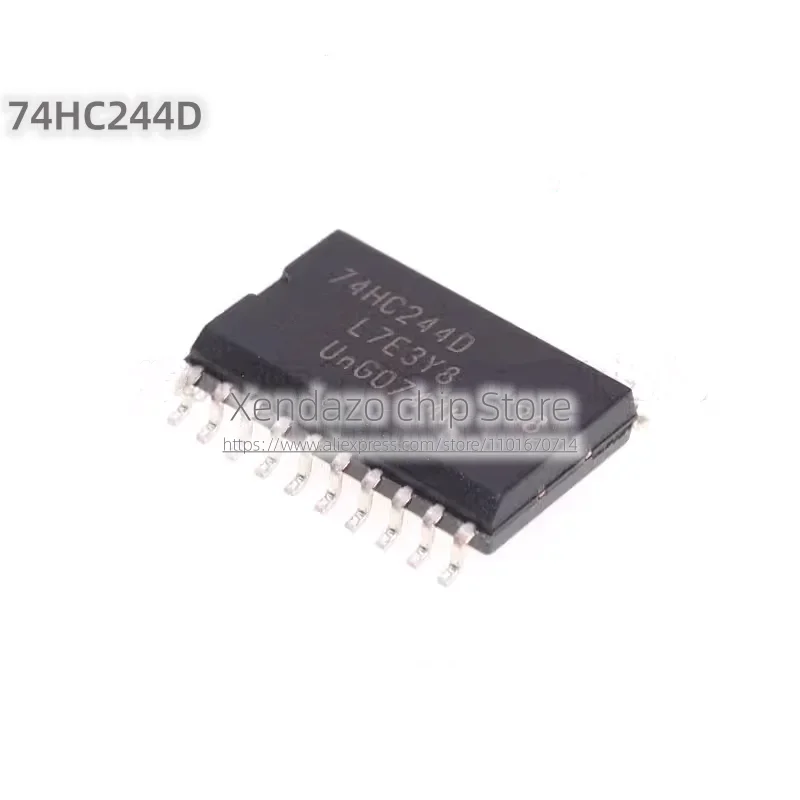 10pcs/lot 74HC244D 74HC244 SOP-20 7.2mm package Original genuine Triple state output eight channel buffer chip
