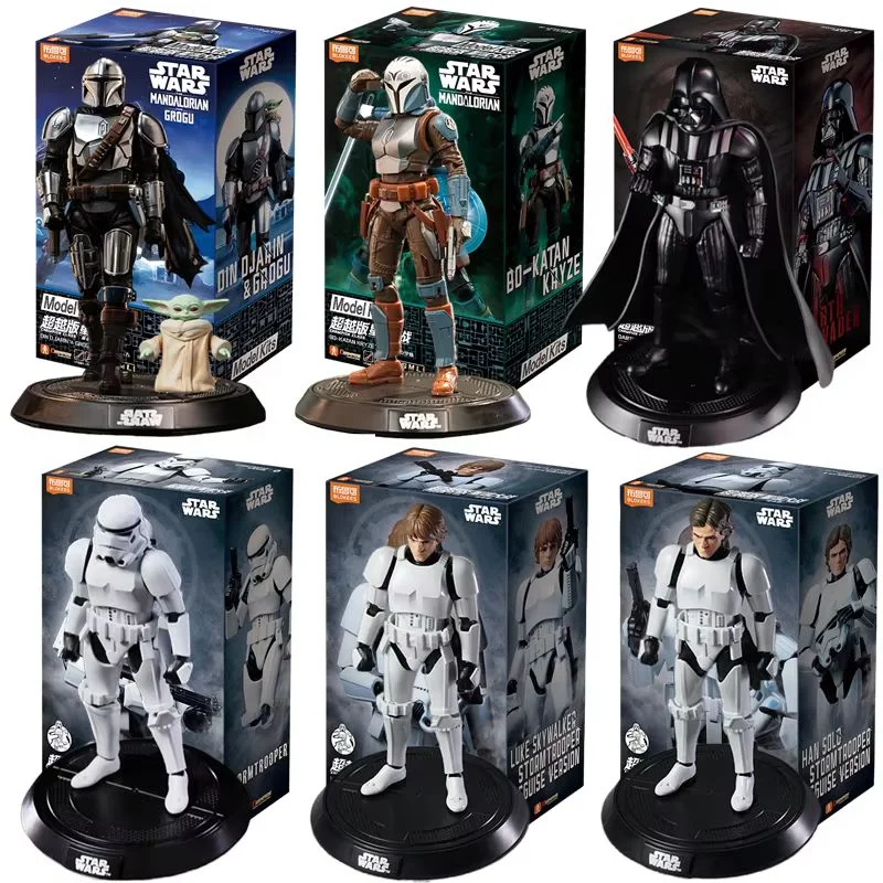 Original Blokees Star Wars Action Figure Darth Vader Dark Trooper Stormtrooper Anime Collection Toys Model For Adult Fans Gift