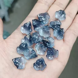 20pcs 15MM New Leaf Shape Lampwork Beads Multi Gradient Color Glass Beads For Jewelry Making Handmade DIY Hairpin Accessories