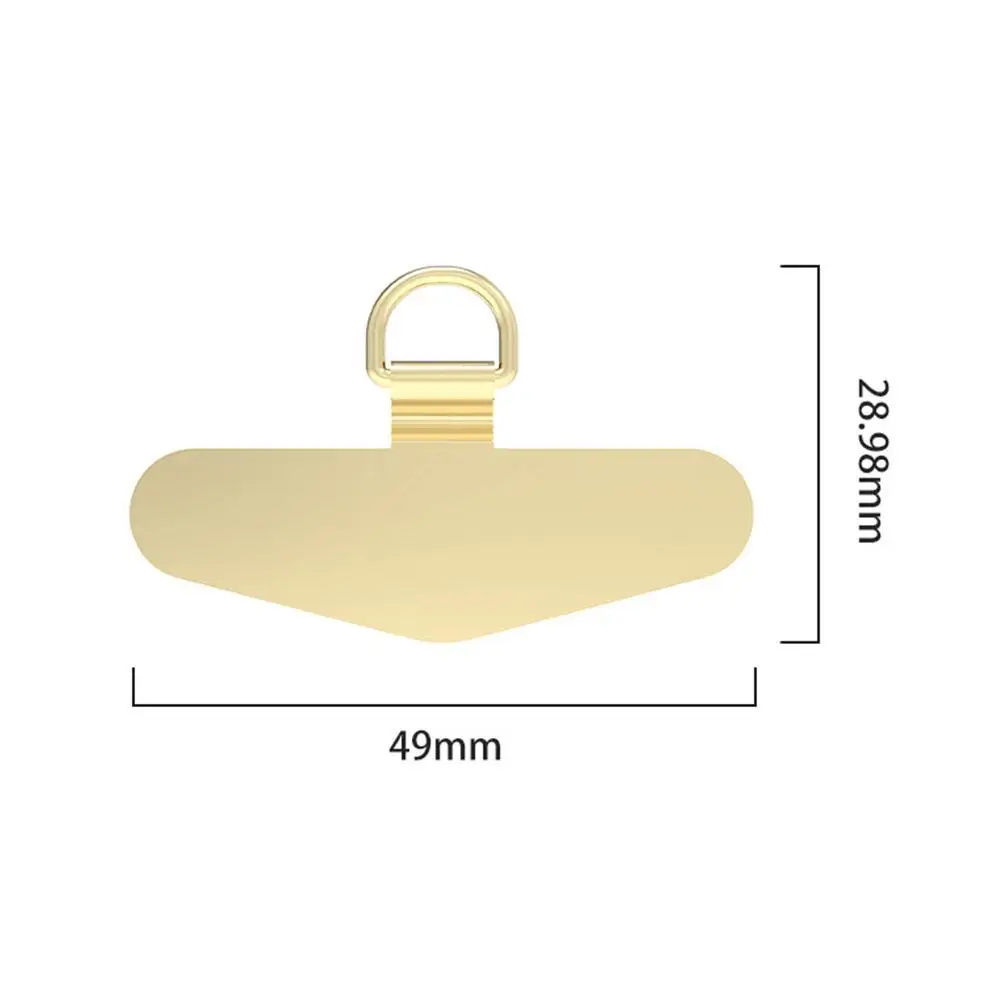 1/3/5PCS Stainless Steel Phone Lanyard Patch Ultra-thin Cellphone Lanyard Accessories Safety Connecter Metal Piece All Metal Pad - náhled 6