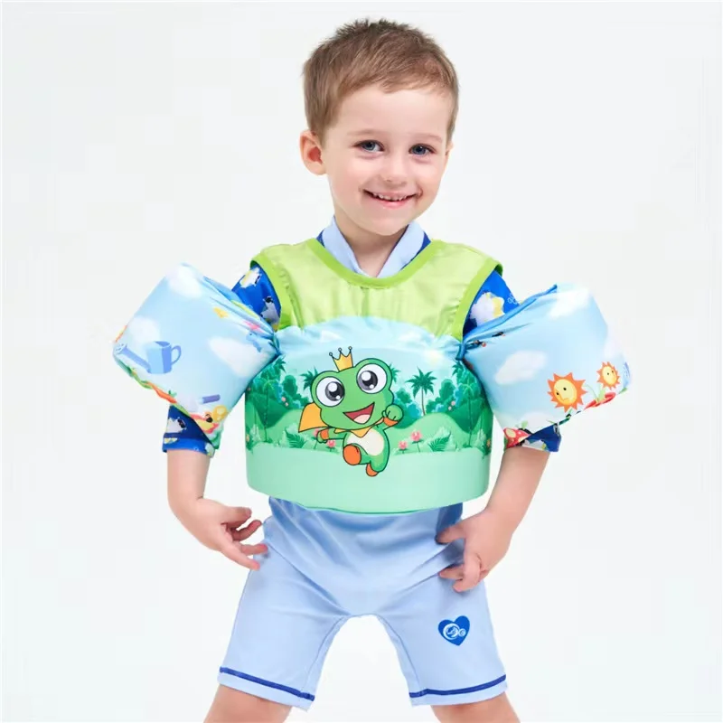 Children Summer Drowning Prevention Buoyancy Suit Board Vest Ring Shoulder Strap Floating Water Jacket Learning To Swim Swimsuit