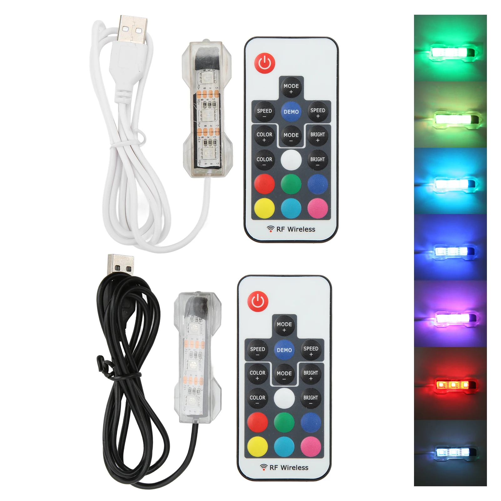 LED Fish Tank Light Easy To Use Split Type Colorful USB Charging Underwater Light for Small Fish Tank for Medium Fish Tanks