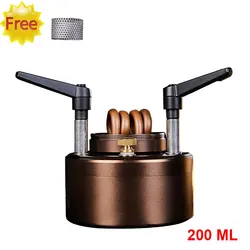 Portable Camp Stove Windshield Alcohol Stoves for BBQ Outdoor Cooking Hiking Picnic and Camping, Mini Spirit Burner 200 ml