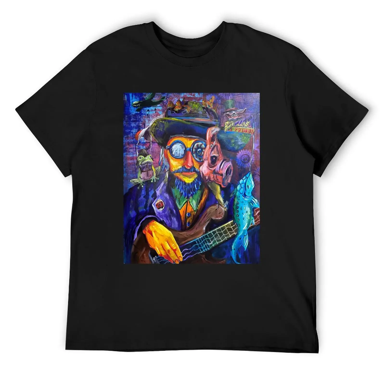 

Les Claypool Painting T-Shirt boys whites anime tshirt basketball graphic tees shirts graphic tees men workout shirt