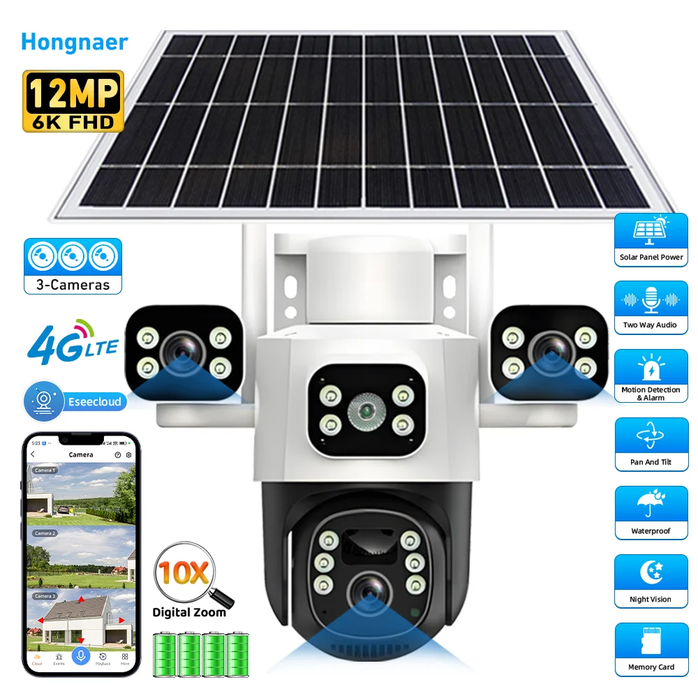 hongnaer-eseecloud-tre-lenti-wireless-ad-energia-solare-ip-ptz-cctv-sicurezza-4g-sim-card-cctv-telecamera-esterna