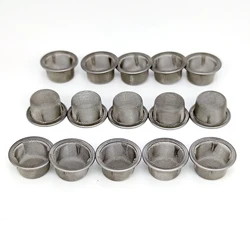 Smoking Pipe Metal Cap Filter 10/20/50Pcs Screen Steel Mesh Smoking Pipe Filter Tobacco Household Tobacco Accessories